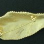 Trifari Gold Tone Leaf Brooch BRO2023