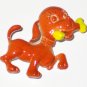 Charming Brown Puppy Figural Brooch BRO2044