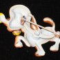 Charming Brown Puppy Figural Brooch BRO2044