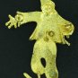 Black and White Enameled Clown BRO2116