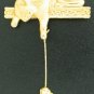 Cat and Mouse Gold Tone Brooch BRO2152