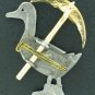 Ultra Craft Pewter Duck with Umbrella BRO2171