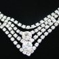 Fabulous Clear Rhinestone Vintage Necklace NEC2027