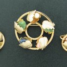 Sarah Coventry Matching Brooch and Earring Demi Parure  SET2015