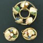 Sarah Coventry Matching Brooch and Earring Demi Parure SET2015