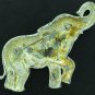 Large Silver Tone Wicker Weave Elephant Brooch BRO2125