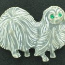 Gerrys Grey Enamel Pekinese Vintage Figural Brooch BRO2043