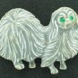Gerrys Grey Enamel Pekinese Vintage Figural Brooch BRO2043