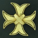 Trifari Maltese Cross Brooch or Pendant in Gold Tone