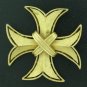 Trifari Maltese Cross Brooch or Pendant in Gold Tone