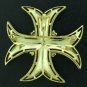 Trifari Maltese Cross Brooch or Pendant in Gold Tone