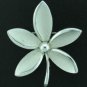 Trifari Silver Tone Flower Brooch
