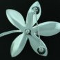 Trifari Silver Tone Flower Brooch
