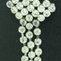 Vintage Brilliant Clear Round Rhinesone Dangle Pin