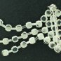Vintage Brilliant Clear Round Rhinesone Dangle Pin