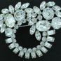 Huge Clear Rhinestone Brooch Bro2027