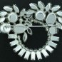 Huge Clear Rhinestone Brooch Bro2027