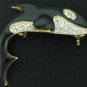 Killer Whale with Rhinestone Accents Brooch Bro2058