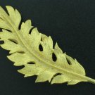 Coro 1961 Detailed Vintage Gold Tone Leaf Brooch Bro2142