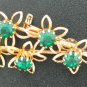 Emerald Green Rhinestone Posey Brooch Bro2025