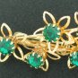 Emerald Green Rhinestone Posey Brooch Bro2025