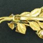 Austrian Signed Painted Roses Brooch Bro2090