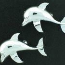 Vintage Silver Tone Dolphin Scatter or Collar Pins Bro2159