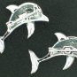 Vintage Silver Tone Dolphin Scatter or Collar Pins Bro2159