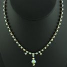 Stunning Amber Colored Aurora Borealis Choker Nec2061