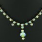 Stunning Amber Colored Aurora Borealis Choker Nec2061