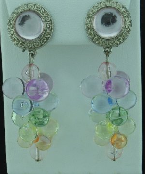 Pastel Grape Cluster Earrings Ear2035