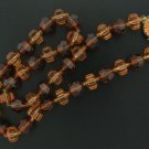 West German Two Tone Amber Beaded Necklace Nec2034