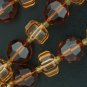 West German Two Tone Amber Beaded Necklace Nec2034