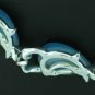 Blue Lucite Moonglow Thermo Necklace Nec2050