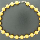 Deep Yellow and Gold Beaded Necklace Nec1017jen