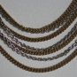 Crown Trifari Silver and Gold Tone Multi Chain Necklace nec1092