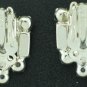 Signed Garne Bagette and Round Rhinestone Earrings Ear2074