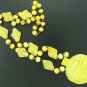 Aztec Design Yellow Glass Beaded Necklace Nec2041