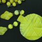Aztec Design Yellow Glass Beaded Necklace Nec2041
