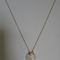 White and Gold Tone Sectional Fish Necklace Nec2094