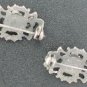 Pewter Colored Red Rhinestone Scatter Pins Set2019