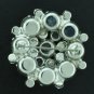 Layered Round Clear Rhinestone Brooch Bro2094