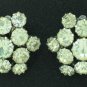 Clear Prong Set Rhinestone Cluster Earrings Ear2049