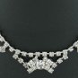 Vintage Unsigned Clear Prong Set Rhinestone Choker Nec2064