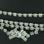 Vintage Unsigned Clear Prong Set Rhinestone Choker Nec2064