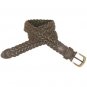 Braided leather belt