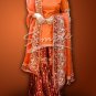 Orange & Maroon Wedding Dress 047