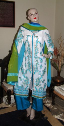 White Georgette 716