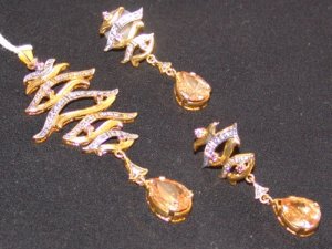 Gold plated Silver Set J 01