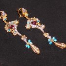 Gold plated Silver Earrings J 02
